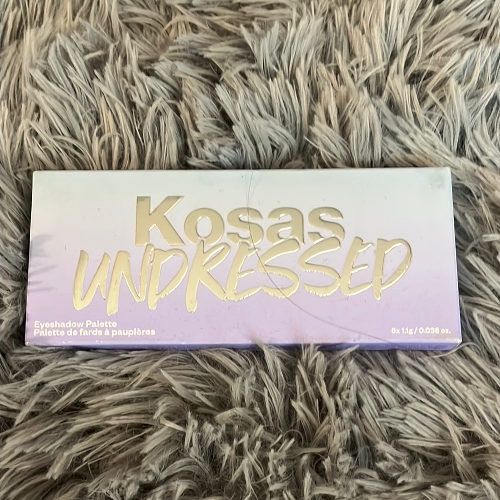 Kosas Undressed Palette with Gold and Purple Hues